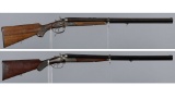 Two Factory Engraved German Hammer Drillings