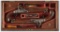 Cased Pair of Barnett Brass Barreled Flintlock Officer's Pistols
