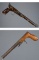 Two Muzzleloading Pistols and Three Powder Horns