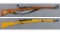 Two Swiss K31 Straight Pull Rifles