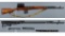 Two Soviet Tula Arsenal SVT-40 Semi-Automatic Firearms