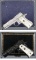 Two Cased Engraved Llama Semi-Automatic Pistols