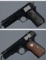 Two Colt Semi-Automatic Pocket Pistols