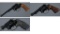 Three Smith & Wesson Double Action .22 Rimfire Revolvers