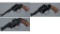 Three Smith & Wesson Double Action Revolvers