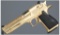 Titanium Gold IWI/Magnum Research Desert Eagle Pistol