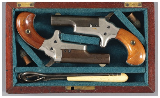 Two Cased Colt No. 3 Derringers