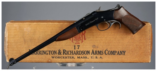 Harrington & Richardson Rifled Handy-Gun Pistol with Box