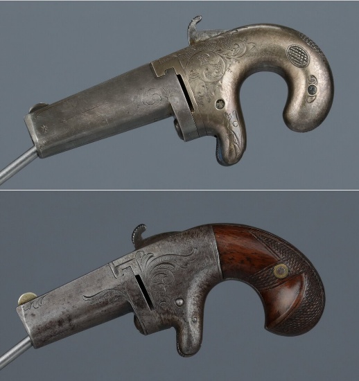 Two American Derringer Pocket Pistols