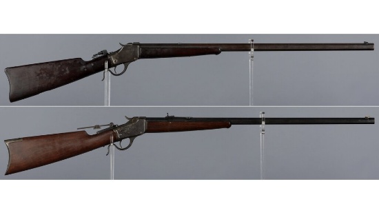 Two Winchester Model 1885 Single Shot Rifles