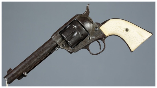 Antique Colt Single Action Army Revolver with Holster Rig