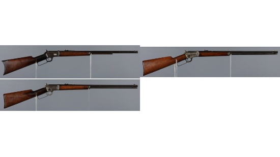 Three Marlin Rimfire Lever Action Long Guns