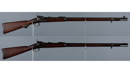 Two U.S. Springfield Model 1884 Trapdoor Rifles