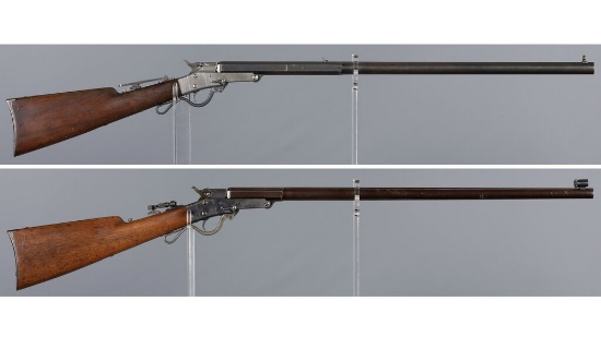 Two Mass Arms Co. 1882 Maynard Single Shot Sporting Rifles