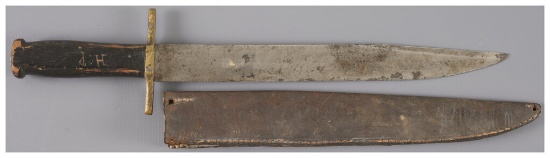 Confederate Style Bowie Knife with Sheath