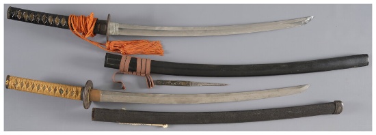 Two Japanese Swords, One Signed