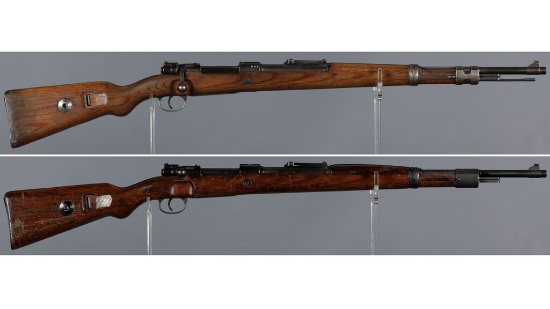 Two German Mauser Model 98 Bolt Action Rifles