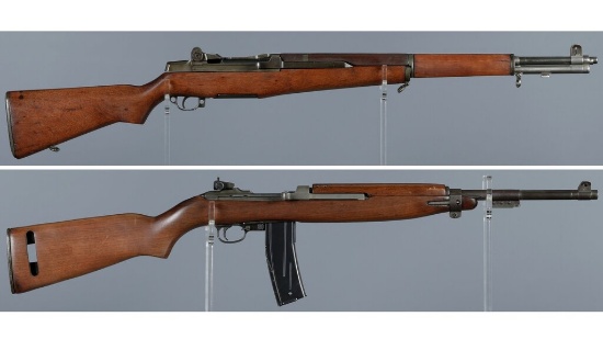 Two World War II U.S. Military Semi-Automatic Long Guns