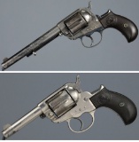 Two Colt Model 1877 Double Action Revolvers