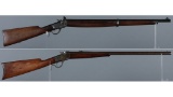 Two Winchester Model 1885 Low Wall Single Shot Rifles