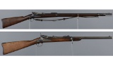 Two U.S. Springfield Trapdoor Longarms
