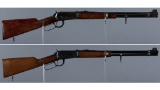 Two Winchester Model 94 Lever Action Carbines