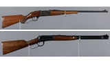 Two American Lever Action Long Guns
