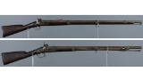 Two Percussion Muskets with Confederate Type Locks