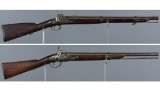 Two Percussion Carbines with Confederate Style Markings