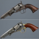 Two Colt Model 1849 Pocket Percussion Revolvers