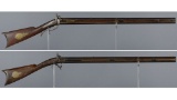 Two American Over/Under Percussion Long Guns