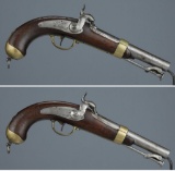 Pair of French Navy Mle 1837 Percussion Pistols