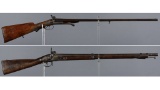 Two Antique Smoothbore Long Guns