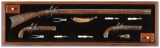 Cased Set of Three Miniature Flintlock Guns by Stan Blashak