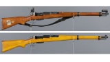 Two Swiss K31 Straight Pull Rifles
