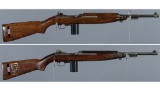 Two U.S. Inland M1 Semi-Automatic Carbines