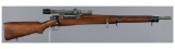 U.S. Remington Model 03-A4 Bolt Action Sniper Rifle with Scope