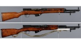 Two SKS Semi-Automatic Rifles