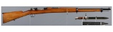 Chilean Contract Loewe Model 1895 Rifle with Bayonet and Ammo