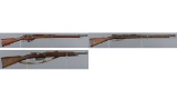 Three European Military Bolt Action Rifles
