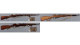 Three Mosin-Nagant Pattern Bolt Action Rifles