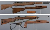 Two U.S. Military Semi-Automatic Long Guns with Extra Stocks