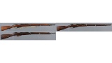 Three U.S. Manufactured Mosin Nagant Model 1891 Rifles