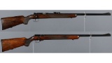 Two Mauser Patrone Training Bolt Action Rifles