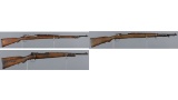Three Mauser Bolt Action Rifles