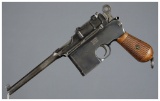 Von Lengerke & Detmold Marked Mauser Broomhandle with Holster