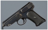 WWI Era German Jager Waffenfabrik Jager Pistol
