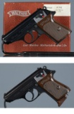 Two German Walther PPK Semi-Automatic Pistols