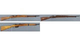 Three European Military Bolt Action Rifles