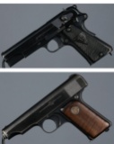 Two German Proofed Semi-Automatic Pistols